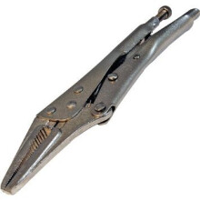 Silverline Self Locking Long Nose Pliers Quick Release Adjustable Grips 225mm