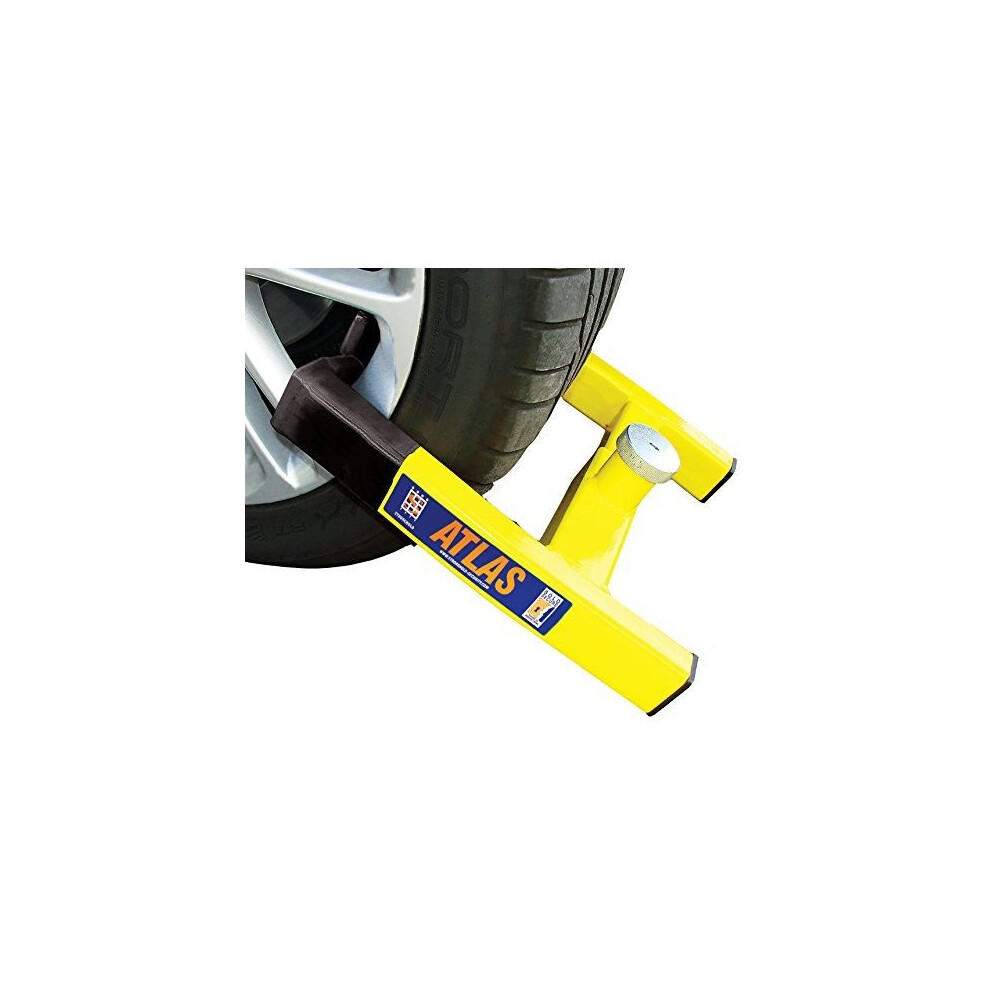 Stronghold - Atlas Caravan Wheel Clamp Sold Secure - Sh5438 Maypole - Atlas Wheel Clamp Caravan Sh5438 Stronghold Maypole Sold Secure Gold 5013008054383