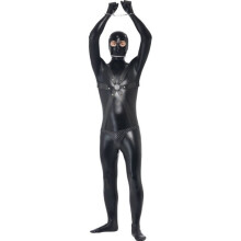 Smiffy's Adult Men's Gimp Costume, Bodysuit With Straps And Chainmail -