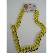 Gold Chunky Pimp Necklace - chunky gold necklace chain smiffys big fancy dress gangster