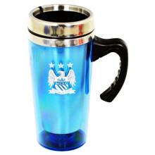 Manchester City Unisex Aluminium Travel Mug, Multi-colour - Mug Fc Official -  travel mug aluminium manchester city fc official