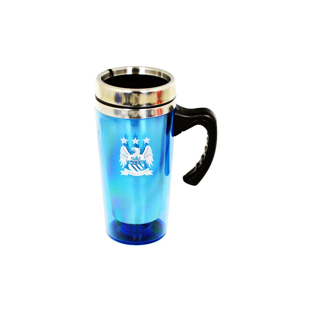 Manchester City Unisex Aluminium Travel Mug, Multi-colour - Mug Fc Official -  travel mug aluminium manchester city fc official