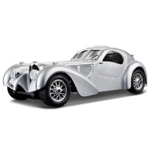 Modello in metallo Bugatti Atlantic 1936 in scala 1/24 di BBURAGO per bambini