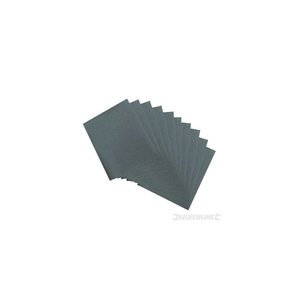 230mm x 280mm Silicon Carbide Wet & Dry Sheets x10 (400 Grit)