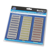 Bluespot 3 Pce 150mm x 50mm Diamond Sharpening Whetstone Set - Stone 2in 6in -  diamond stone set 3 2in x 6in bluespot 19275 tools sharpening bs19275