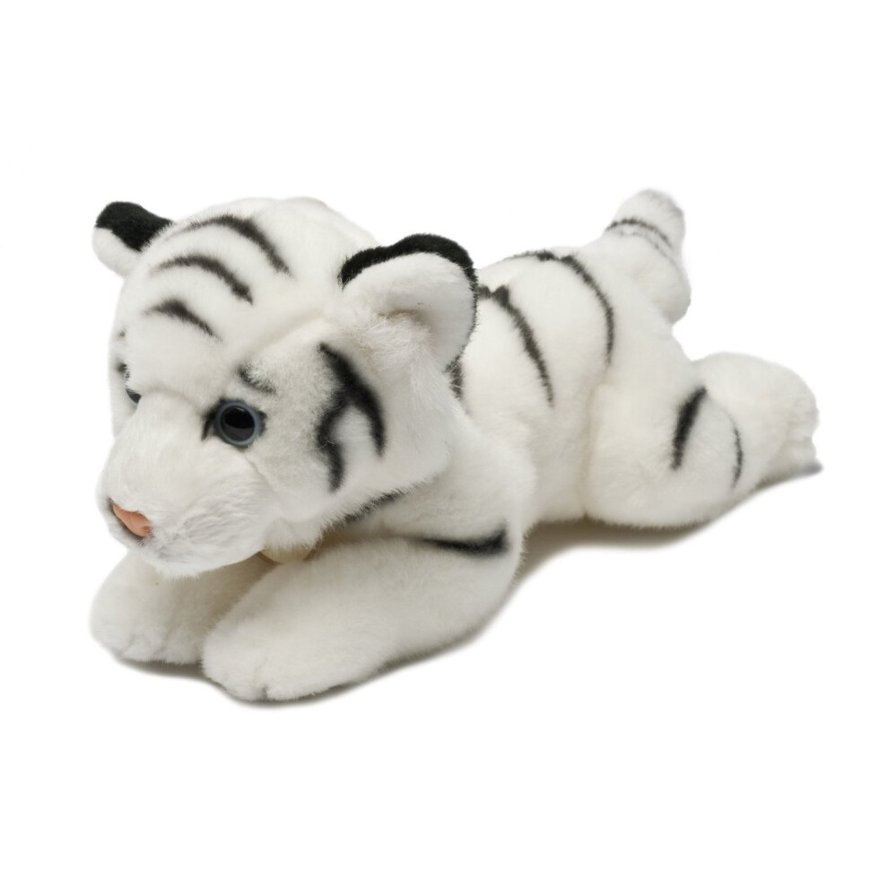 Aurora World 8" Miyoni Tiger Soft Toy - Wild 8Inch Aurora Plush Cuddly New Brand - Miyoni Tiger Wild 8Inch Aurora Plush Cuddly Toy New Soft Brand White