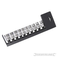 Silverline Socket Set 1/2" Drive 6pt Metric 10pce 10 - 19mm - 12 245463 - set socket metric 10 drive silverline 12 10pce 19mm 245463