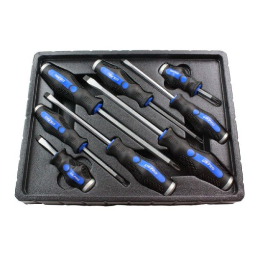 us pro US PRO 8pc Go-Through Screwdriver Set Phillips & Slotted 1605 1