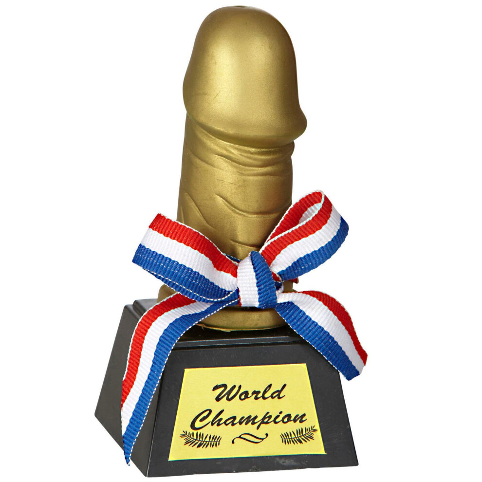 Willy World Champion Trophy - Penis Dick Jga Farewell Sex Cups Thick - Trophy Penis Willy Dick Champion Jga Farewell Sex Cups Thick Deco New Golden