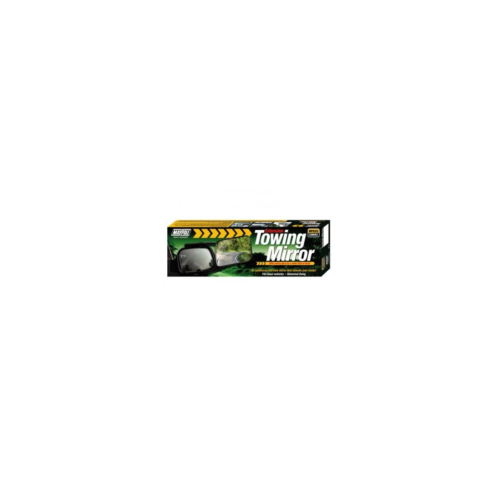 Convex Caravan Towing Mirror - Maypole Extension Glass 8322 Trailer Single - Mirror Towing Convex Maypole Caravan Extension Mirror Glass 8322 5013008083222