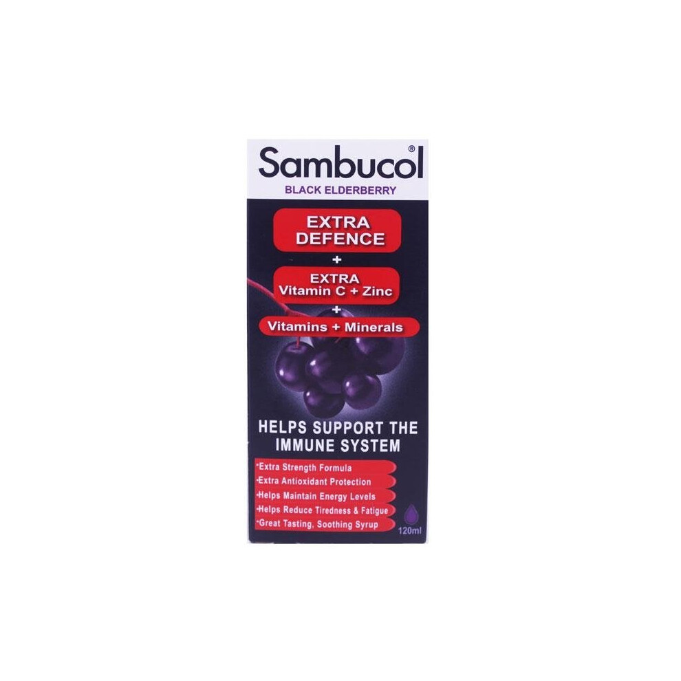 Sambucol Black Elderberry Extra Defence 120Ml