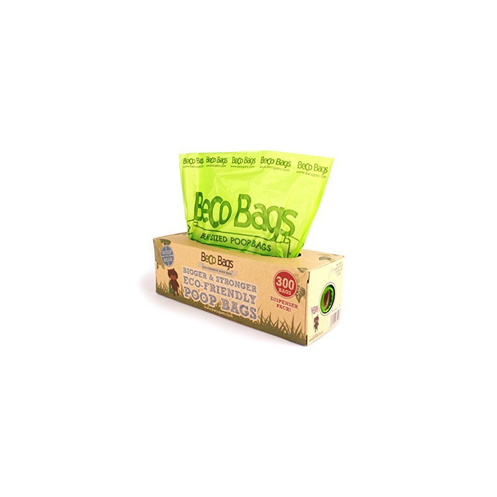 Beco Bags - 300 Large Unscented Poop Bags For Dogs - Single Dispenser - - Dog -  bags beco 300 dispenser poop dog large pack dogs single