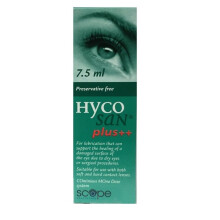 Hycosan Plus++ 7.5ml Preservative-Free Eye Drops with Hyaluronic Acid and Dexpanthenol – Contact Lens Safe, Daytime Ointment Alternative