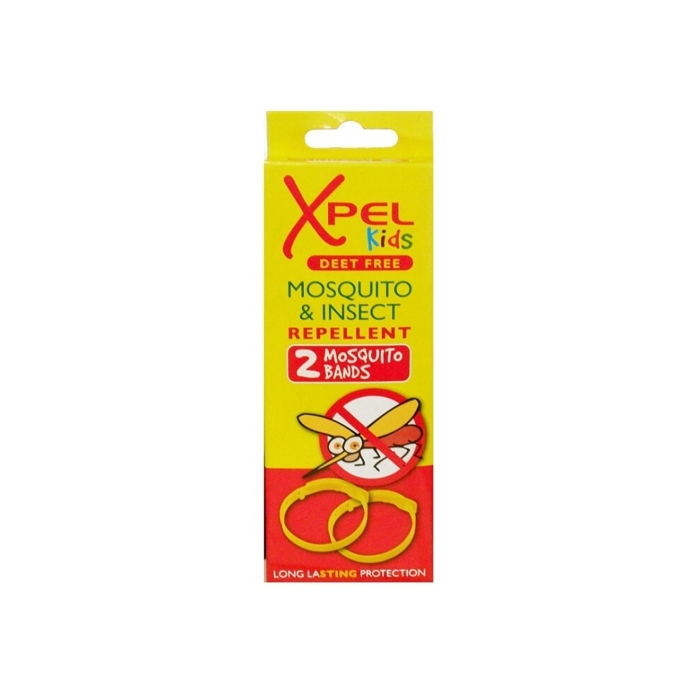 Xpel Kids Mosquito Insect Repellent Bands Deet Free Protection Bracelets new