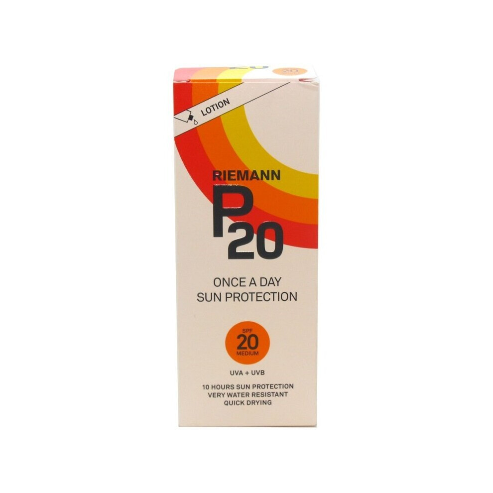 Riemann P20 10 Hours Sun Cream Lotion SPF 20 200ml