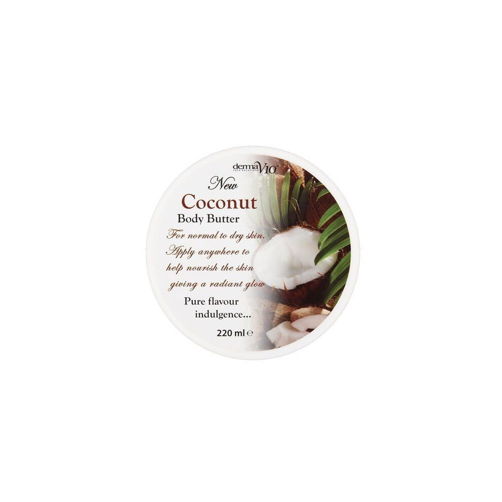 Derma V10 Coconut Body Butter 220ml