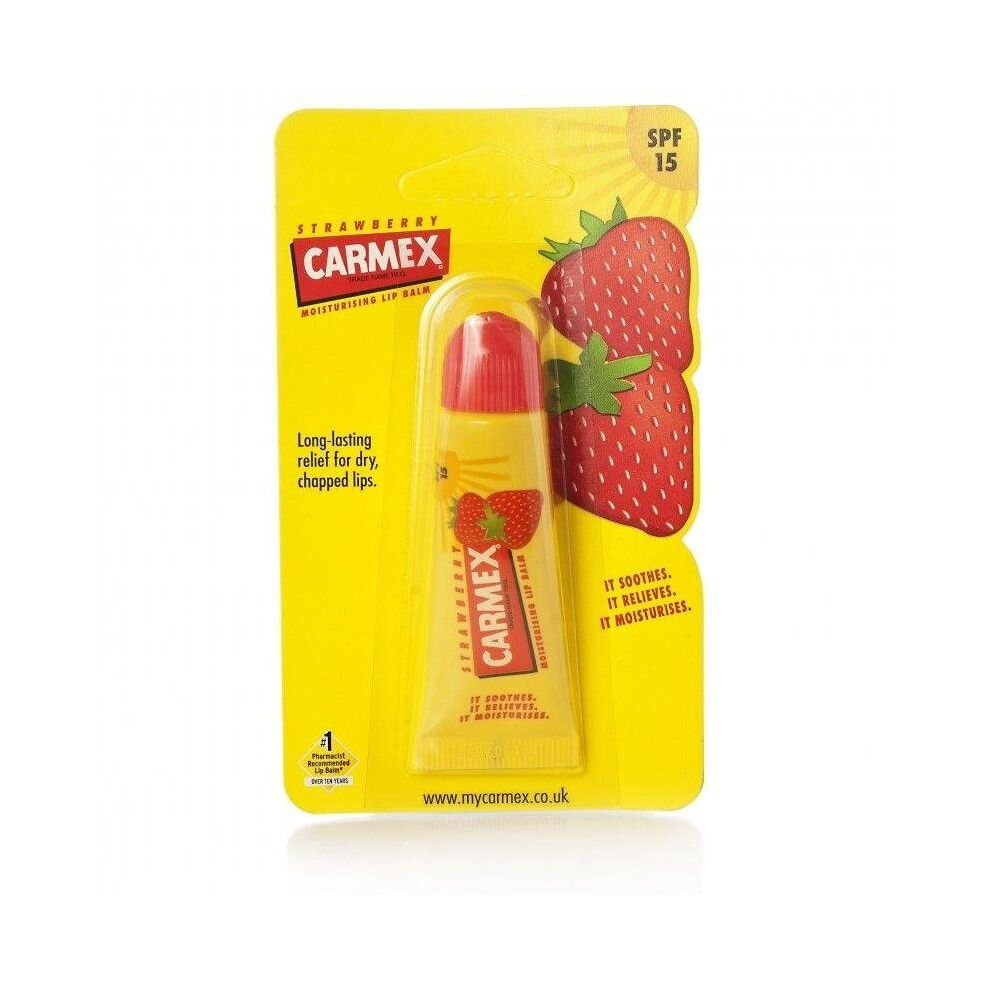 Carmex Strawberry Moisturising Lip Balm SPF15 10g