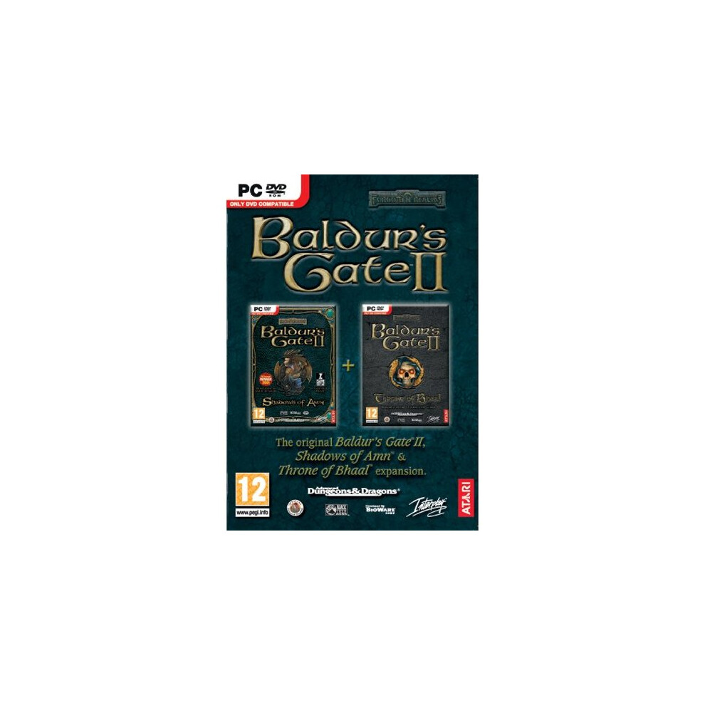 Baldur's Gate 2 Ii - Shadows Of Amn & Throne Of Bhaal Double Pack (Pc Dvd) 7350002939574