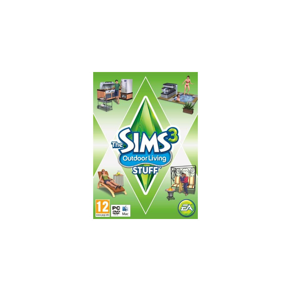 The Sims 3: Outdoor Living Stuff (PC/Mac DVD)-image-OPC-PCKRYR-REFURBISHED