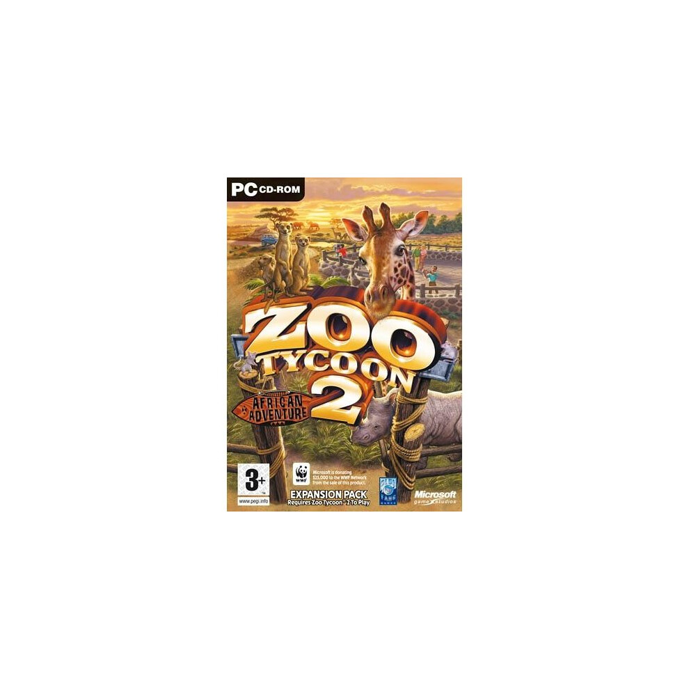 Zoo Tycoon 2: African Adventure Expansion Pack (PC CD)