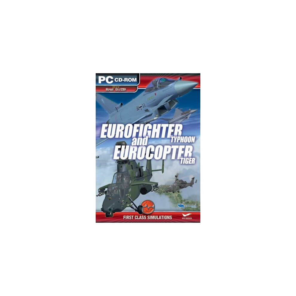 Eurofighter Typhoon And Eurocopter Tiger Add-On For Microsoft Fsx And Fs 2004 (Pc Cd) 5060020473210