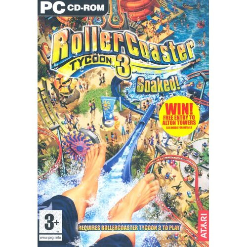 Bandai Rollercoaster Tycoon 3: Soaked! Expansion Pack (PC CD)