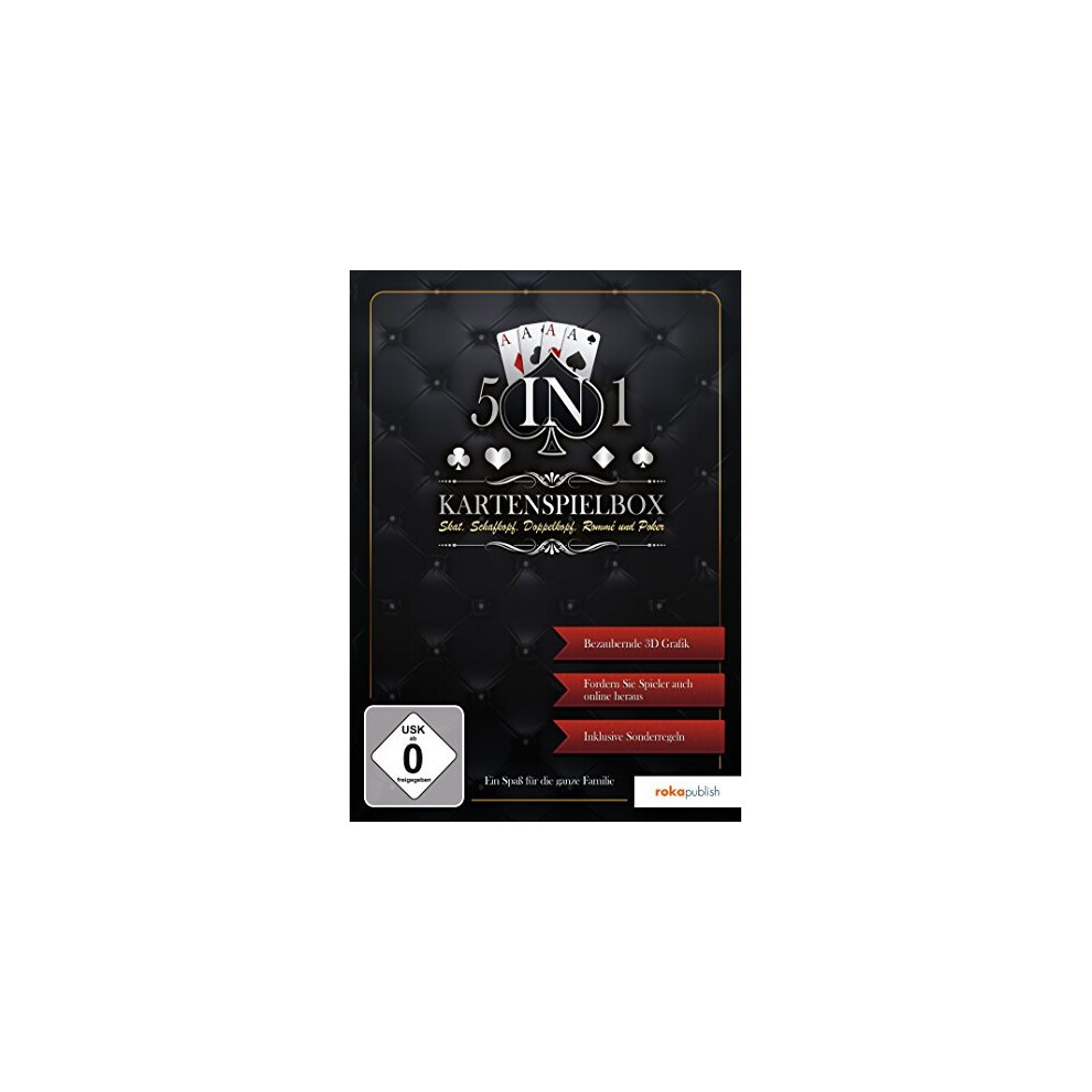 5 In 1 - Kartenspielebox (Usk Ohne AltersbeschrãÂÃ±Nkung) Pc 4260288011532