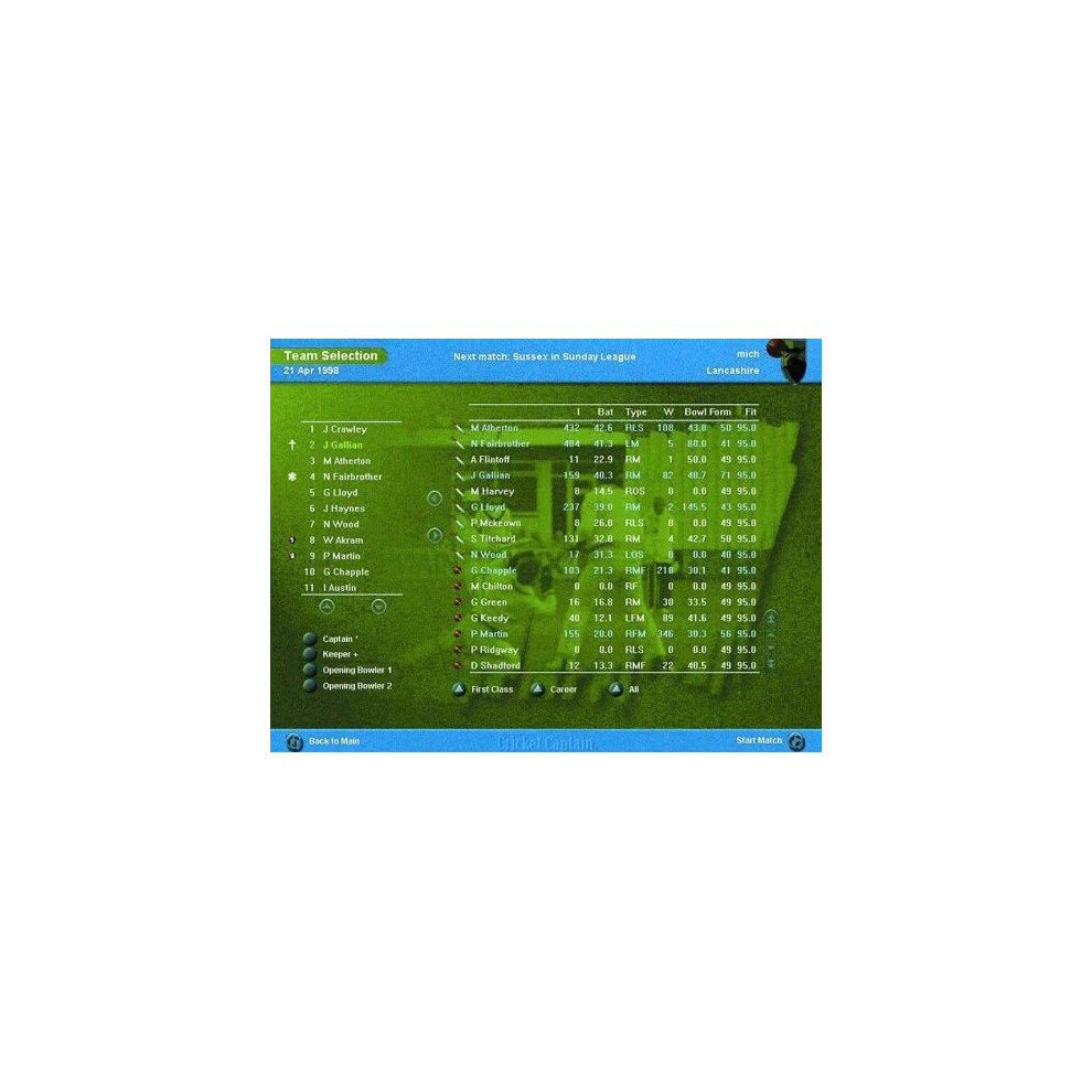 International Cricket Captain 2000 - Xplosiv Range (Pc) 5017783554090