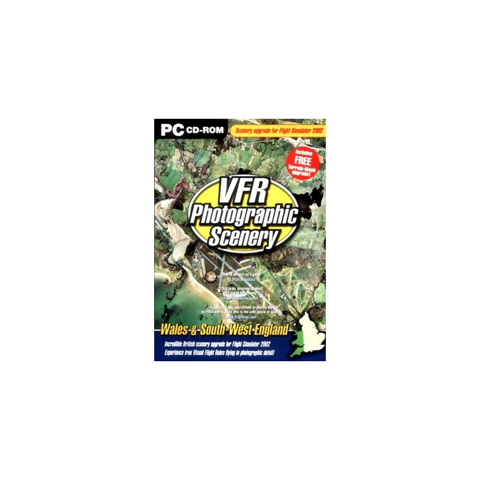 Vfr 3 Photographic Scenery - Wales And South West England (Add On For Flight Sim 2002) 5035063003205