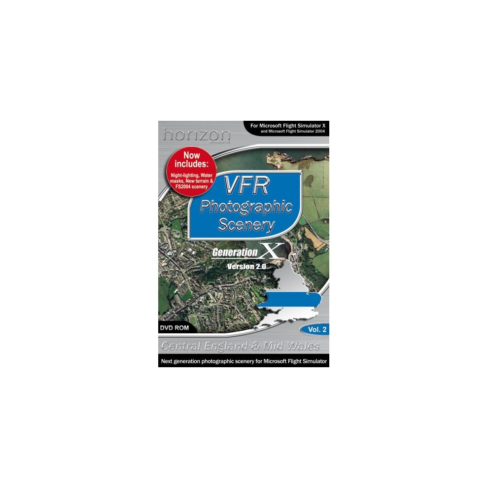 Vfr Photo Scenery 2 : Version 2 (C Eng And Mid Wales) (Pc Cd) 5060096100218
