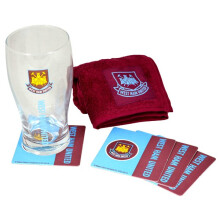 West Ham Wordmark Mini Bar Set - United Football Fc Glass Official New Gift Club - set mini bar west ham united football fc glass official new gift