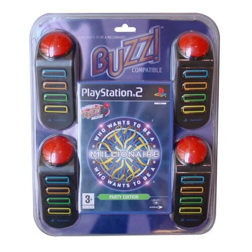 Refurbished Who Wants To Be A Millionaire Party Edition (includes Buzz! Buzzers) (PS2)