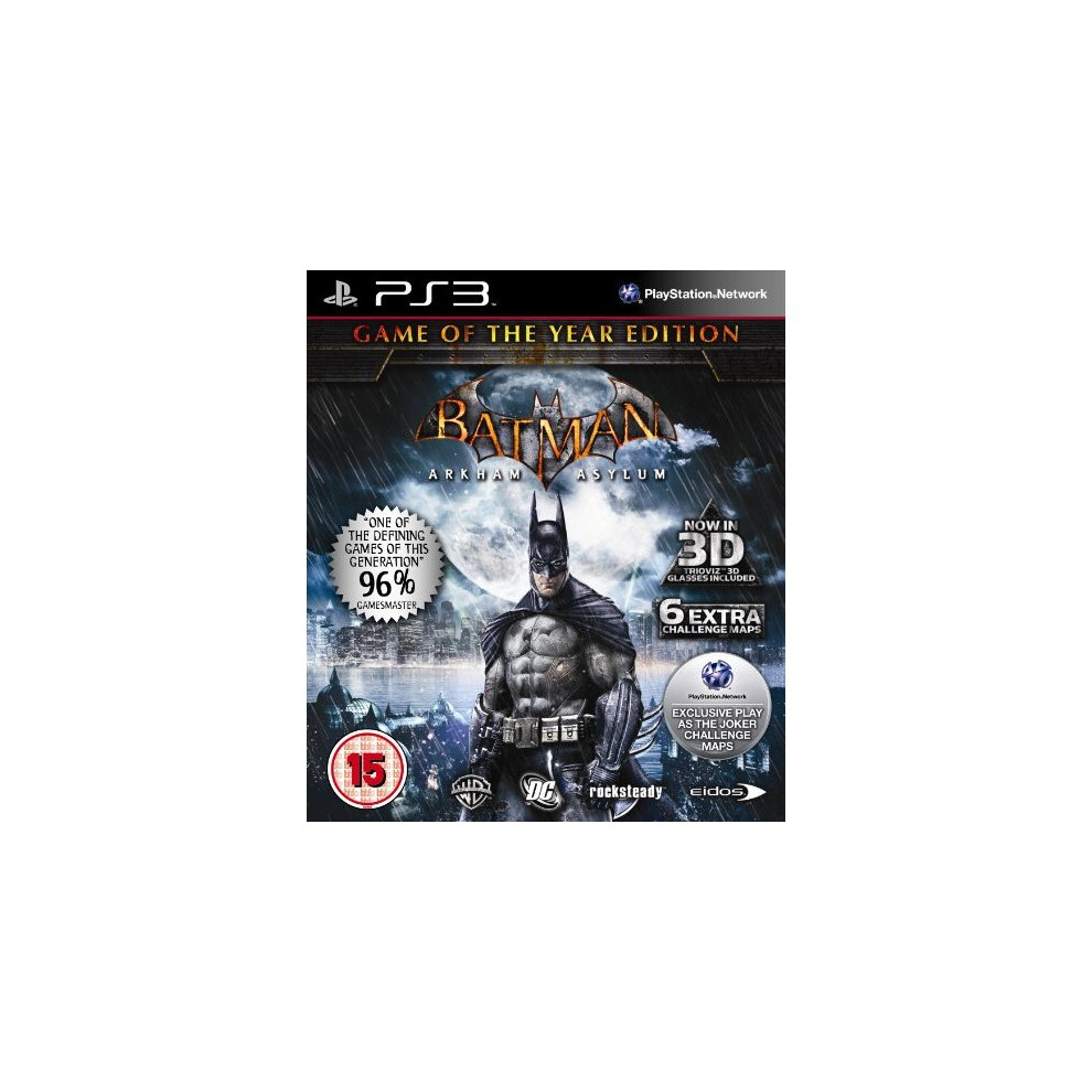 Batman : Arkham Asylum - Game Of The Year (Ps3) 5021290040533