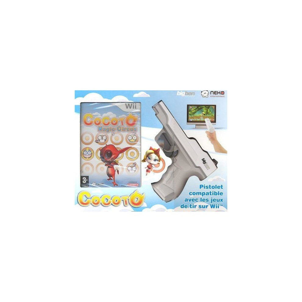 Cocoto Magic Circus Game With Gun Wii 3499550253832