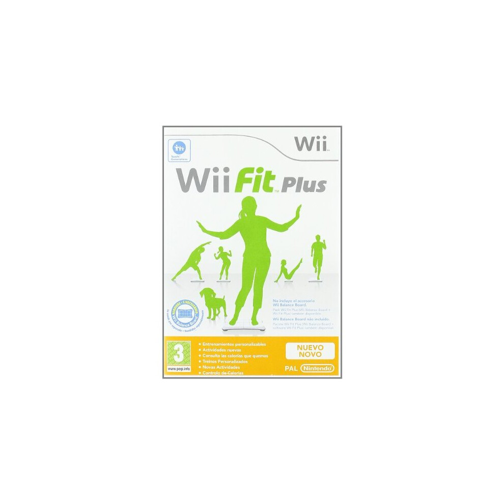 Wii Fit Plus Game Only European Covers  Multi-Language Game