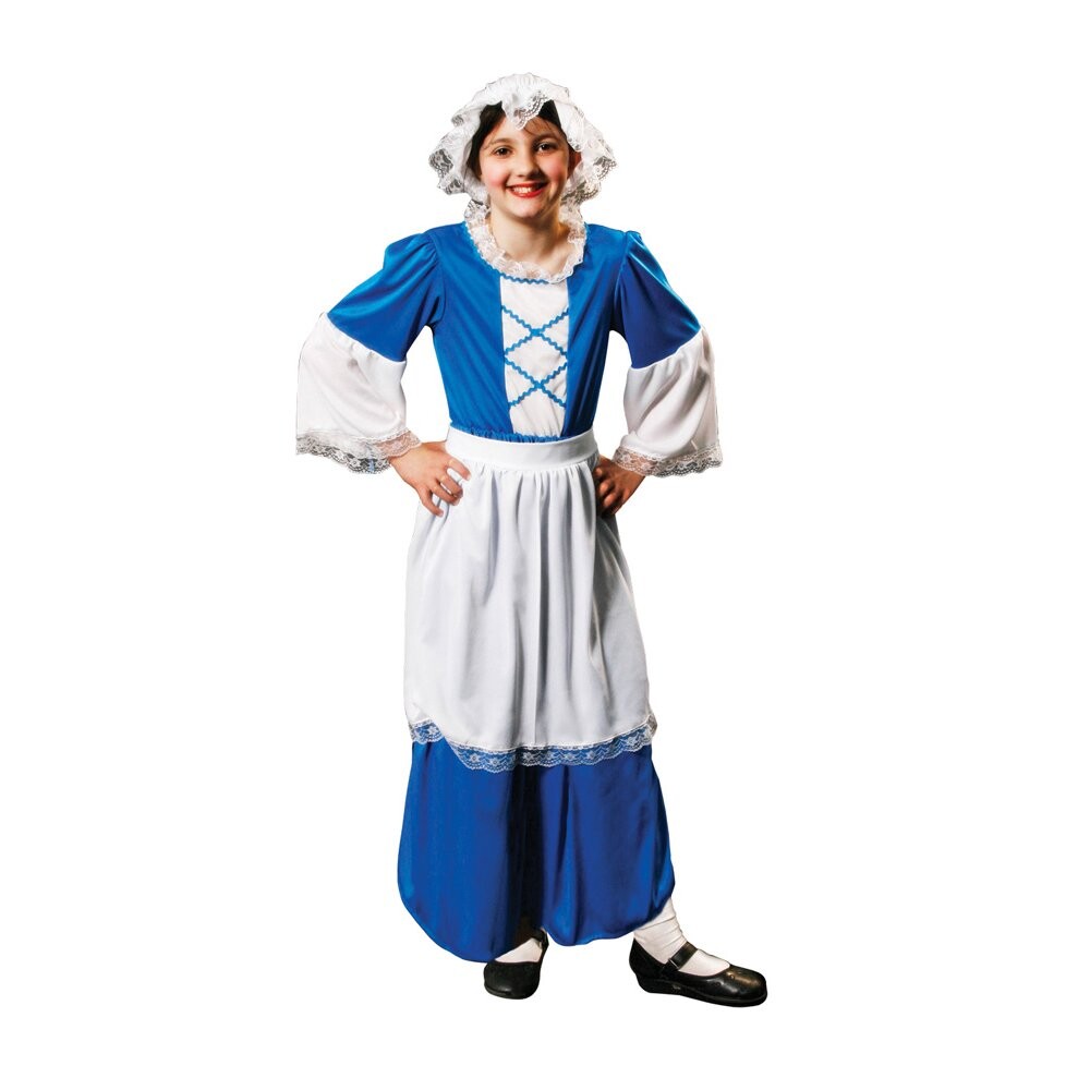 Traje De Pastora Amscan Girls Red Tudor Princess Kids Fancy Dress Costume Age Disfraz Pastorcilla Niña