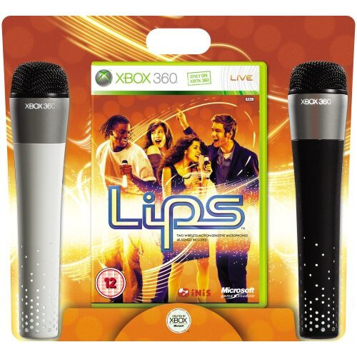 Refurbished Xbox Lips XBox 360 Game with 2 wireless microphones