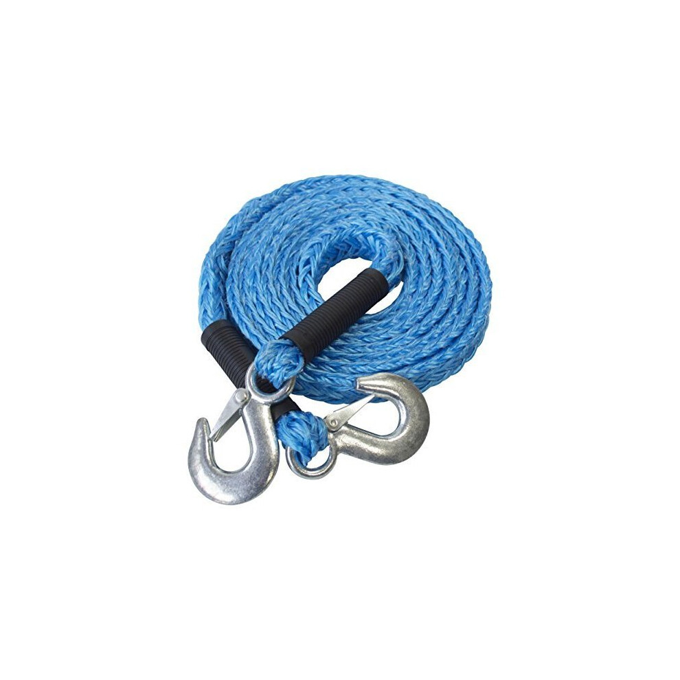 4M Tow Rope (Gs) - Gs 2000Kg Max Load Tough Forged Steel Hooks Ultra Strong Flag - Tow Rope 4M Gs 2000Kg Max Load Tough Forged Steel Hooks Ultra Red 5032759043224