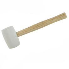 Silverline White Rubber Mallet 16oz (454g) - 633608 454g -  mallet white rubber silverline 16oz 633608 454g