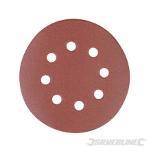 Silverline Hook & Loop Discs Punched 125mm 10pk 125mm 240 Grit - Sanding Sander -  punched discs 125mm grit hook 240 loop sanding silverline 10pk