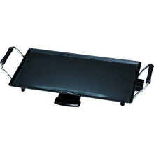 Kingavon Table Top Teppanyaki Grill, 2000 W, Black -  electric table top grill teppanyaki griddle bbq free spatulas barbecue 2000w 8