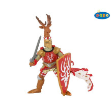 Figurinha Mestre das Armas com Cimeira Cervo - PAPO - O MUNDO MEDIEVAL - Para Crianças a partir de 3 anos