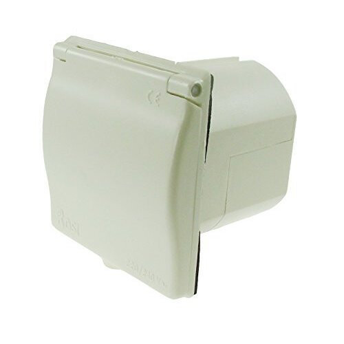 240v 16a Mains Flush Fit Socket White Bk - Caravan Inlet 16amp Mp598b Rosi -  mains caravan inlet 240v 16amp flush fit socket white mp598b rosi