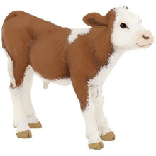 Figurinha Bezerro Simmental - PAPO - A Vida na Fazenda - Para Crianças a partir de 3 anos