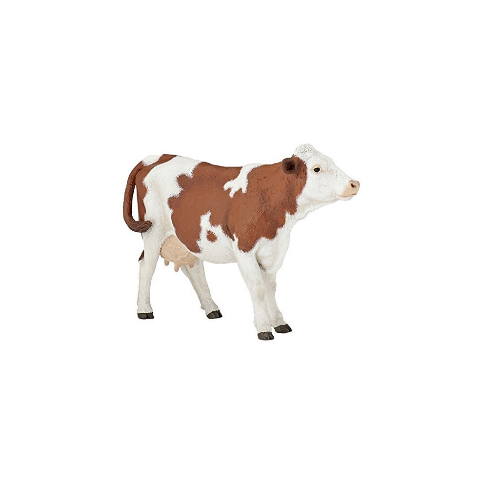 Papo "montbeliard Cow" Figure (multi-colour) - Cow Wild 51165 Montbliarde -  cow papo wild 51165 montbliarde figure animal kingdom model montbeliard-image-OPC-PCMYVY-NEW
