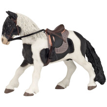 Figurinha Pônei com sela - PAPO - CAVALOS, POTROS E PÔNEIS - Unissex - A partir de 3 anos