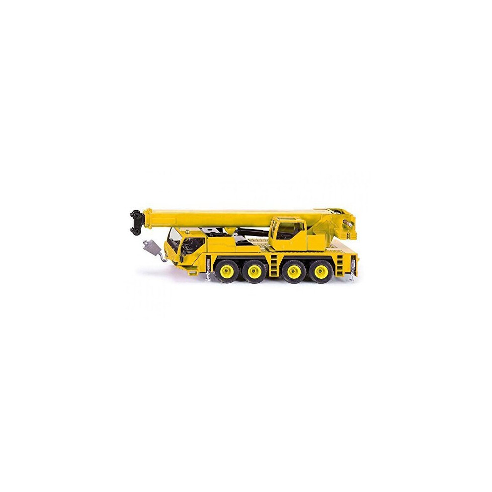 1:55 Siku Fire Engine Crane Truck - 2110 155 Mobile Liebherr Ltm Yellow New -  crane siku 2110 155 truck fire engine mobile liebherr ltm yellow new