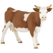 Simmental Cow - Papo Farm Animal Animals Toy Figure New - papo cow farm animal simmental animals toy figure new