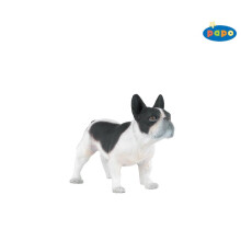 Papo "Fransk Svart & Vit Bulldog" Figur
