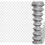 VidaXL Galvanised Chain Link Fence 25 x 1 m 1